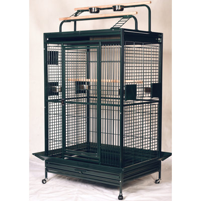 Play Top Cage X Large Black 66"H x 36"W x 28"D by HQ