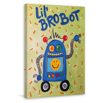 'Lil Brobot' Print on Wrapped Canvas