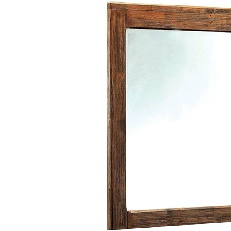 Miroir Kensingten au fini rustique naturel