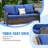 Tommy Polyethylene (PE) Wicker 5 - Person Seating Group with Cushions-1959454900-1959454901