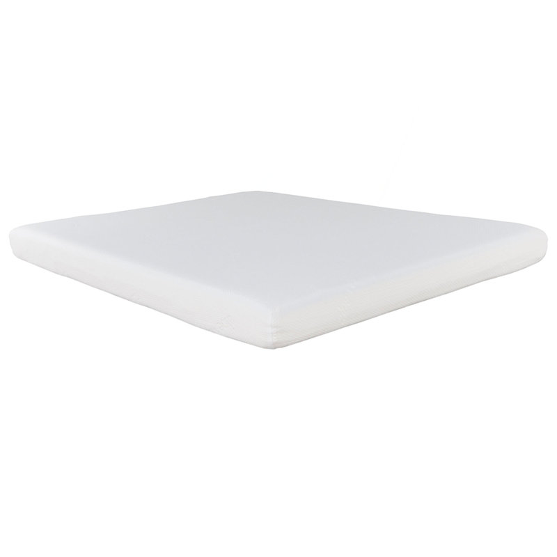 Modern 6 in. Firm Full Size Gel Memory Foam Mattress in a Box, Soft Double Jacquard Layered Mattress Bed, White