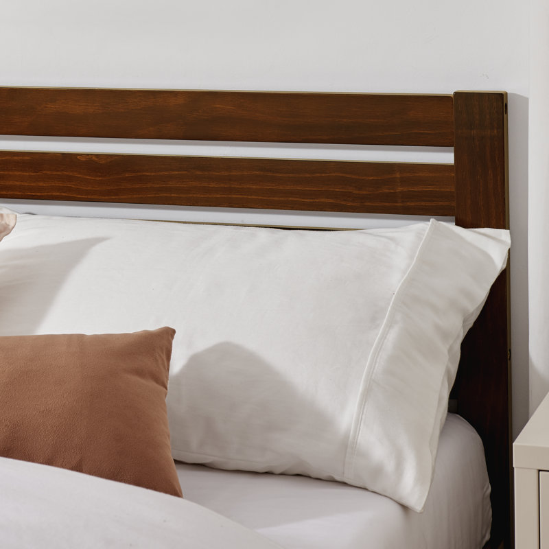 Aichele Solid Wood Bed, Kingsize (5'), Walnut