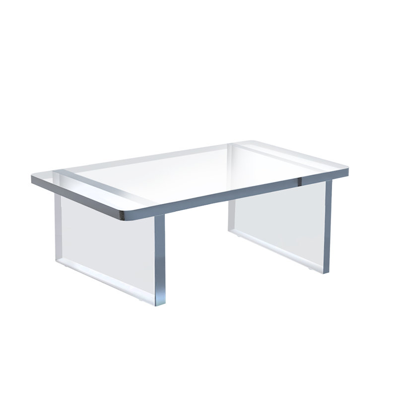 Acrylique transparent l 11,75 po x P 7,75 po x H 5 po avec rehausse de luxe et pare-chocs