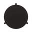Table basse ronde en bois, noire