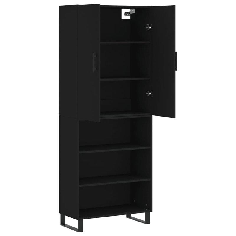 180cm H x 70cm W Standard Bookcase, Black