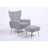 Wickham Upholstered Armchair with Ottoman-450941655