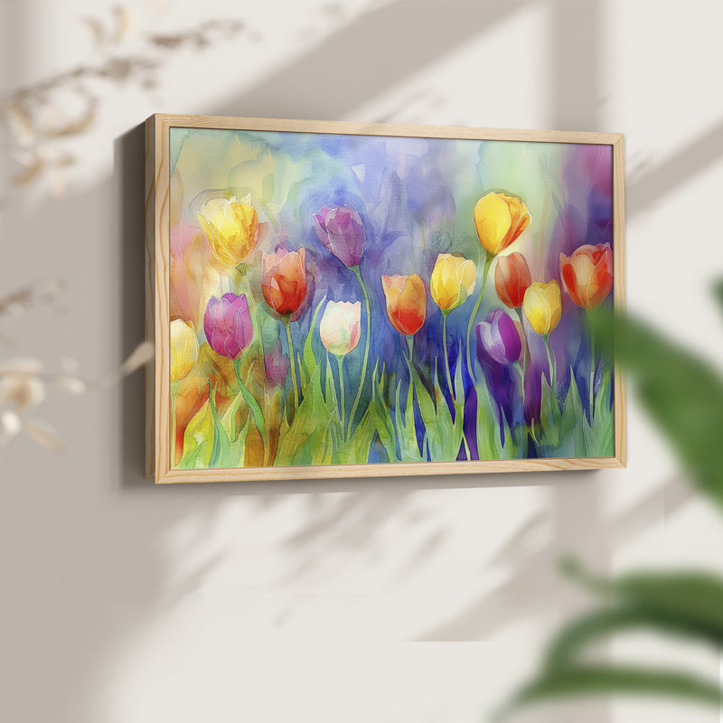 Floral Series-LXV -Framed Print - Restickable, Naturel, H 11 po x l 14 po