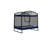 4*6ft trampoline with guard net+swing