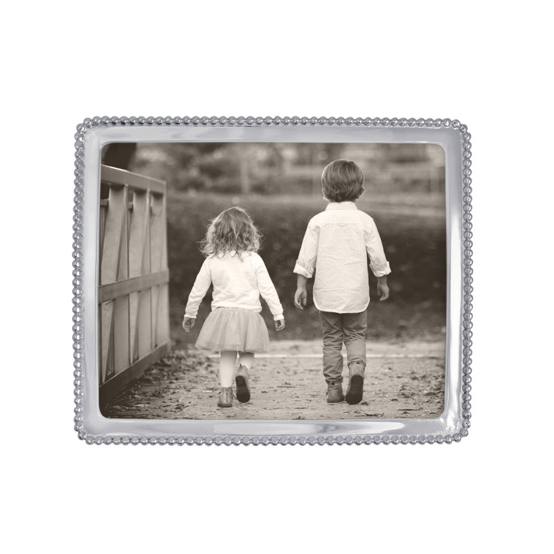 String Of Pearls Metal Picture Frame, 8 x 10