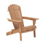 Ensemble de 2 chaises pliantes en bois pour l'extérieur Adirondack avec dossier pré-assemblé