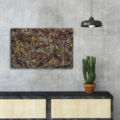 Jackson Pollock, impression sur toile tendue