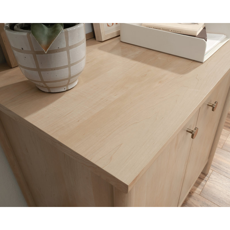Natural Maple Adjustable Shelf Office Storage Cabinet