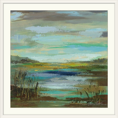 "" par le lake i "par silvia vassileva,, reproduction d’art Reeds