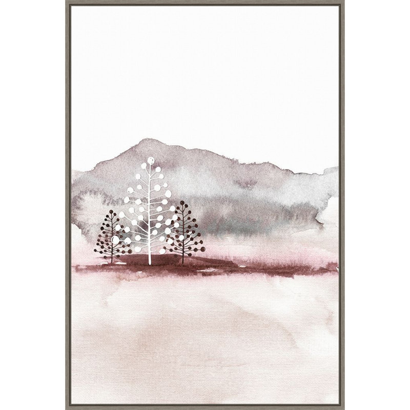 Holiday Time 2 Christmas Trees Canvas Wall Art Print