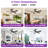 52" Modern Parchment-Textured 3CCT LED Caged Ceiling Fan with Remote Control, Double Sided Blades, 6-Speed