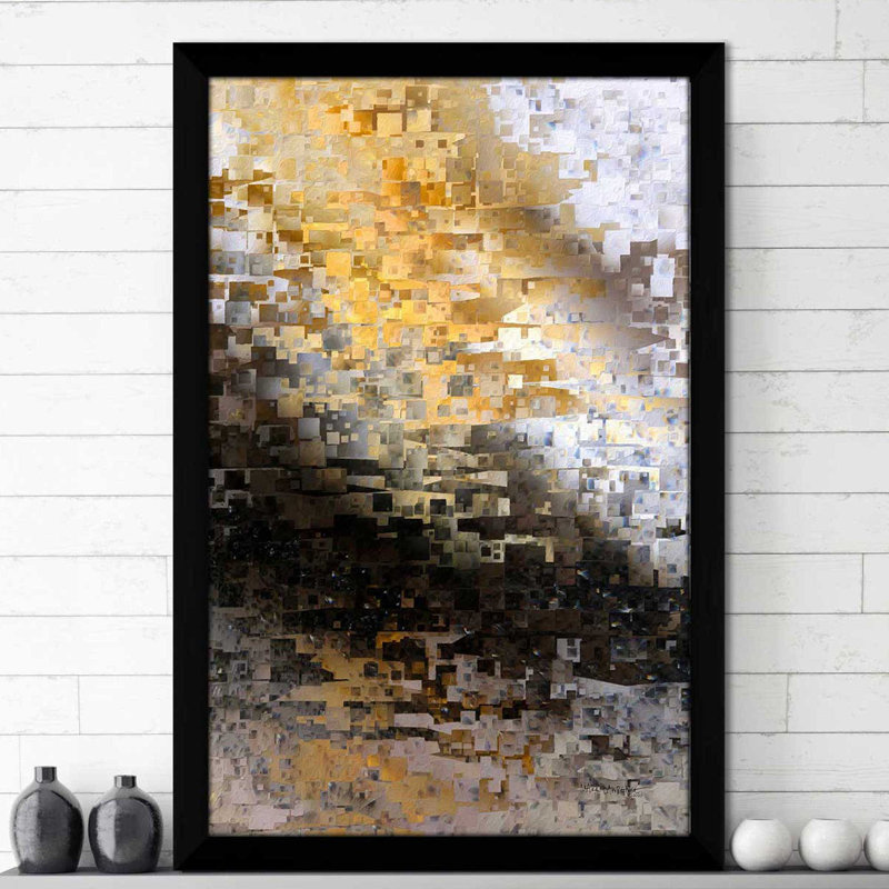 «Matthew 5: 4 Comforted» par Mark Lawrence, Cadre noir, H 37,5 po x l 25,5 po x P 1 po