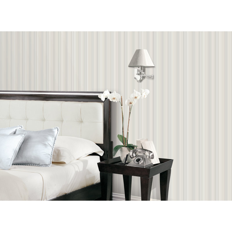 10m x 53cm Matte Wallpaper Roll, Grey/Greige/Beige