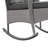 Baecher 2-Person Wicker Rocking Outdoor Seating Group with Glass-Top Side Table-423880891