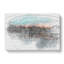 Sketch of the Montreal Skyline in Abstract - Wrapped Canvas Drawing - Wrapped Canvas-55339595
