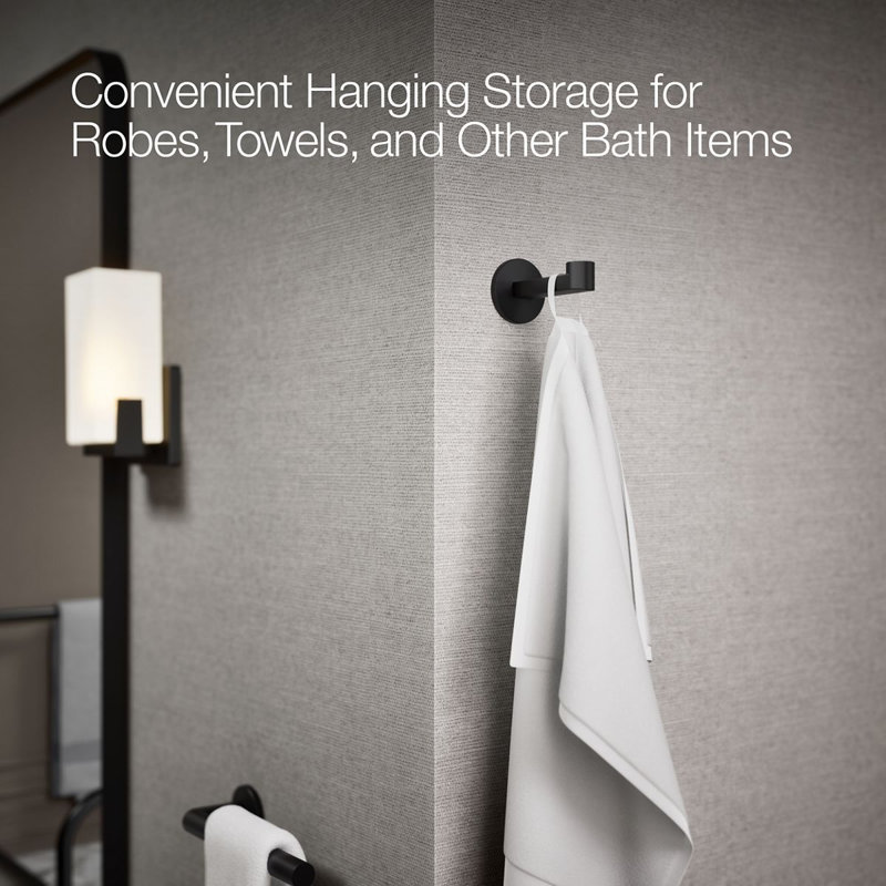 Components™ Robe Hook, Matte Black