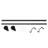 Debuono Adjustable Single Curtain Rod Overall Width x 0.75" Diameter-2127280901