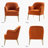 Cleo 26" Wide Contemporary Chair with Recessed Arms-398930835