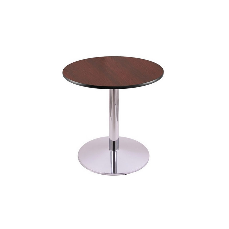 Round Dining Table, 30" H x 24" L x 24" D, Chrome