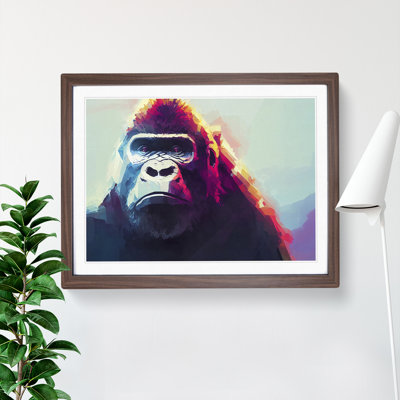 XH1022-4427X Gorilla Art Painting Vol.1 Abstract - Single Picture Frame Print