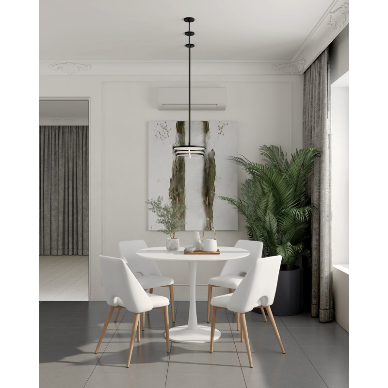 Chaise d'appoint rembourré, Blanc