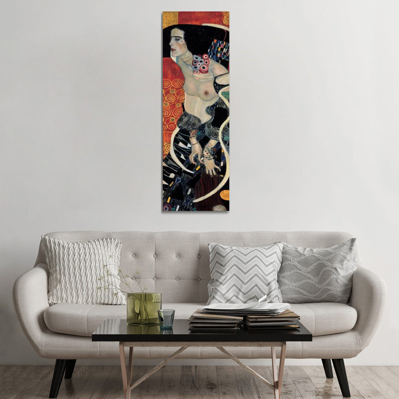 Judith II, 1909 by Gustav Klimt - Wrapped Canvas Panoramic Print, 152.4 cm H x 50.8 cm W x 3.175 cm D