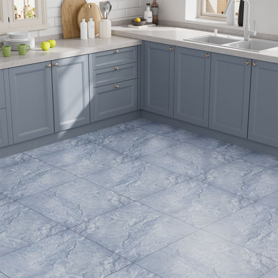 14Pcs 60x60cm Realistic Stone Texture Self Adhesive PVC Flooring