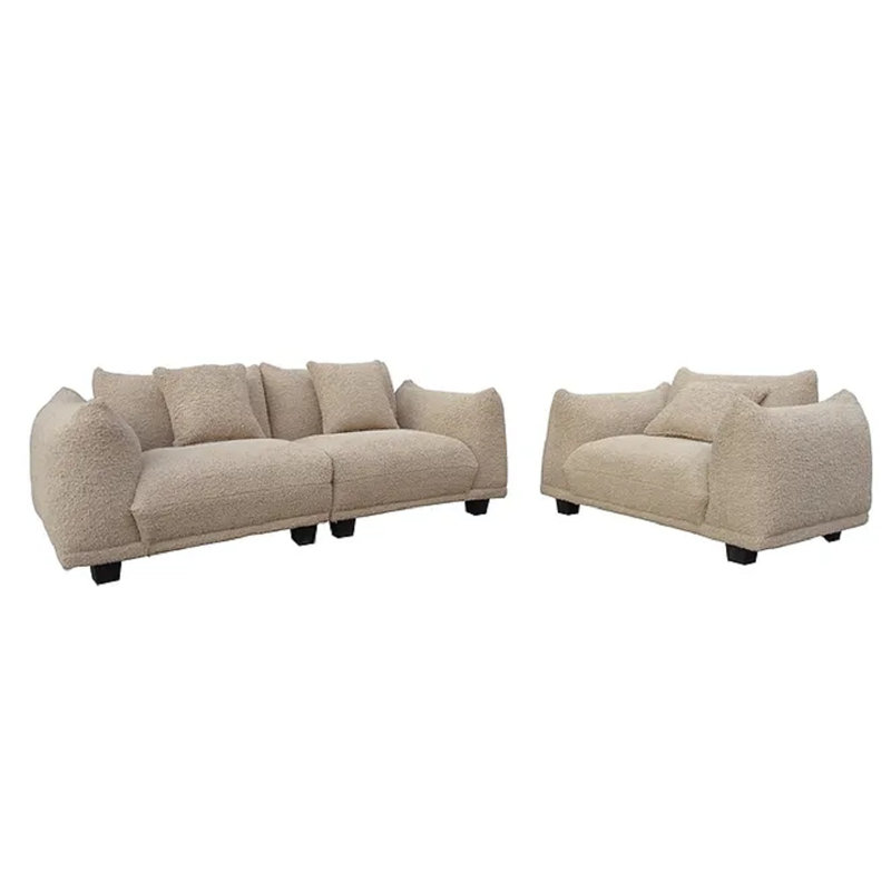 Ensemble de canapé et chaise surdimensionnée Halimah, Ourson brun