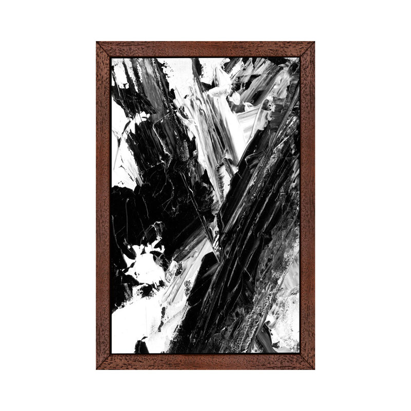 Sporadic II by Ethan Harper - Floater Frame Print on Canvas, Brown, 66.04cm H x 45.72cm W