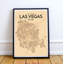 « las vegas city map », reproduction d’impression sur affiche-31735496