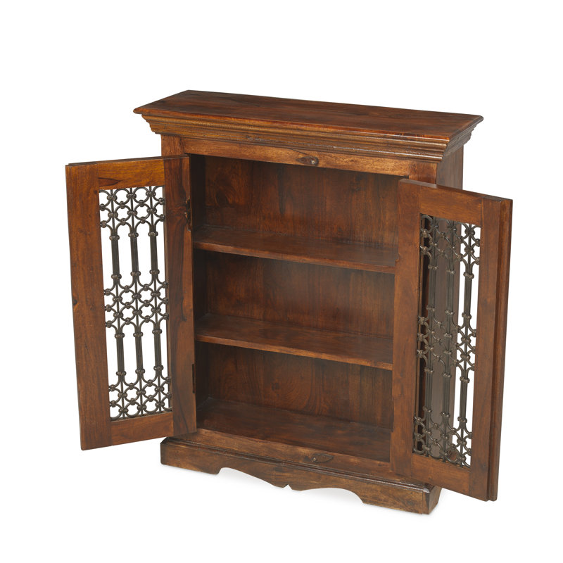 Jali Indian Solid Wood 86cm H Media Cabinet