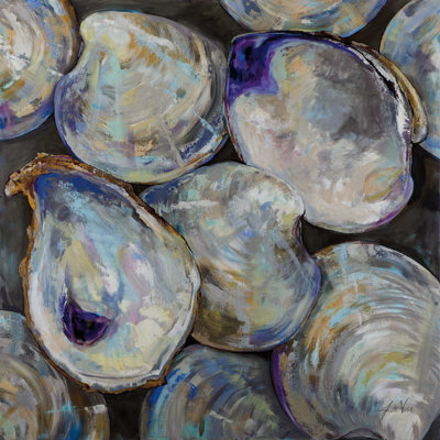 Reproduction d'une huître perdue sur toile par Jeanette Vertentes