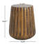 Side Table With Tree Design, 16.9" High, Brown Wood Grain, For Patio, Garden And Living Room Use Outdoor Indoor Table, Ideal Various Scenarios