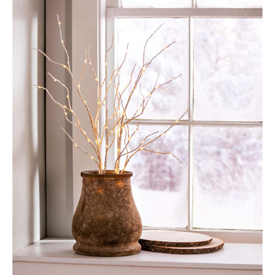 34" Birch Lighted Branches