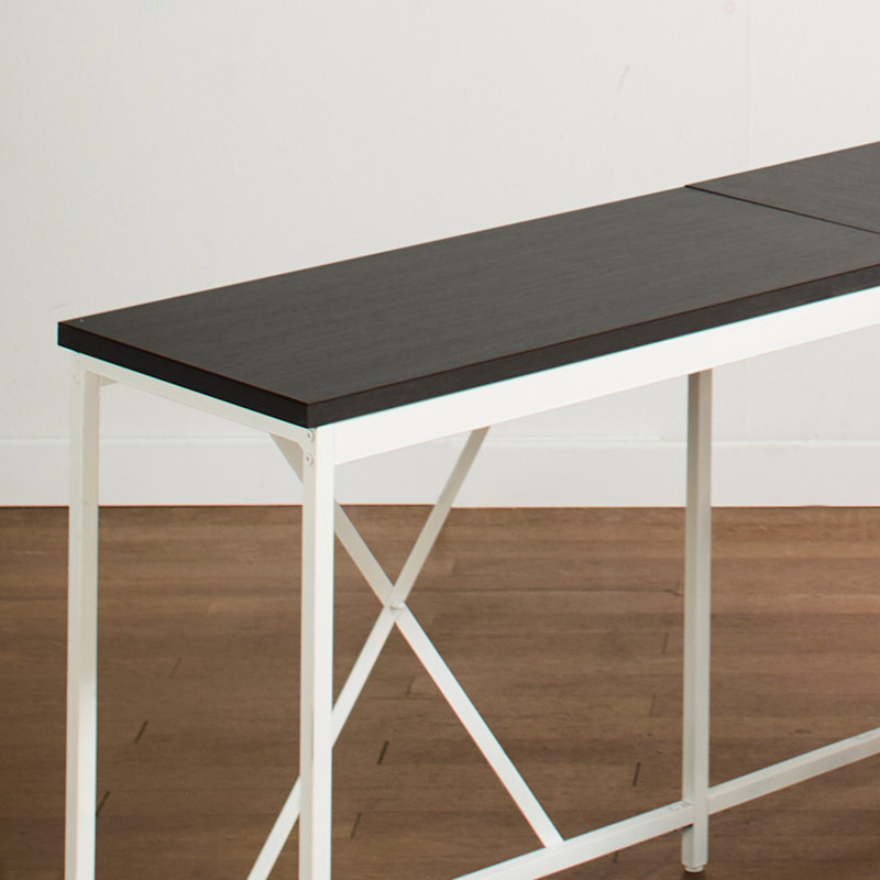 Bureau en coin Olympus, Gris foncé / Blanc