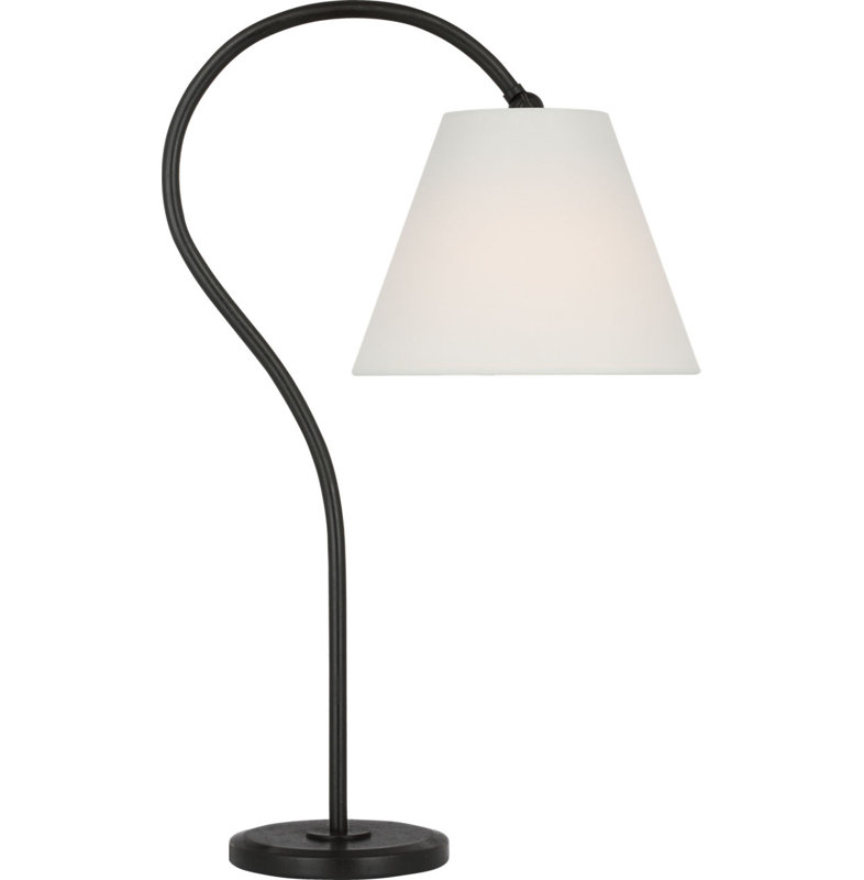 Dume 24" Arched Table Lamp, Aged Iron
