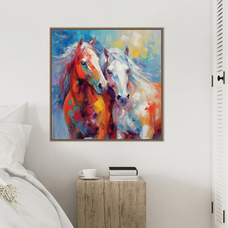«Lucky Couple I» par Irena Orlov, reproduction d'art sur toile encadrée, H 30 po x l 30 po