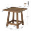 Table de salle à manger carrée en bois massif, petite table de salle à manger pour 4 personnes