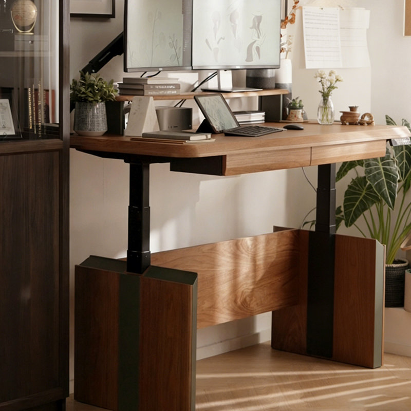 Bureau électrique à hauteur réglable Nordic, H 29,53 po x l 70,87 po x P 29,53 po
