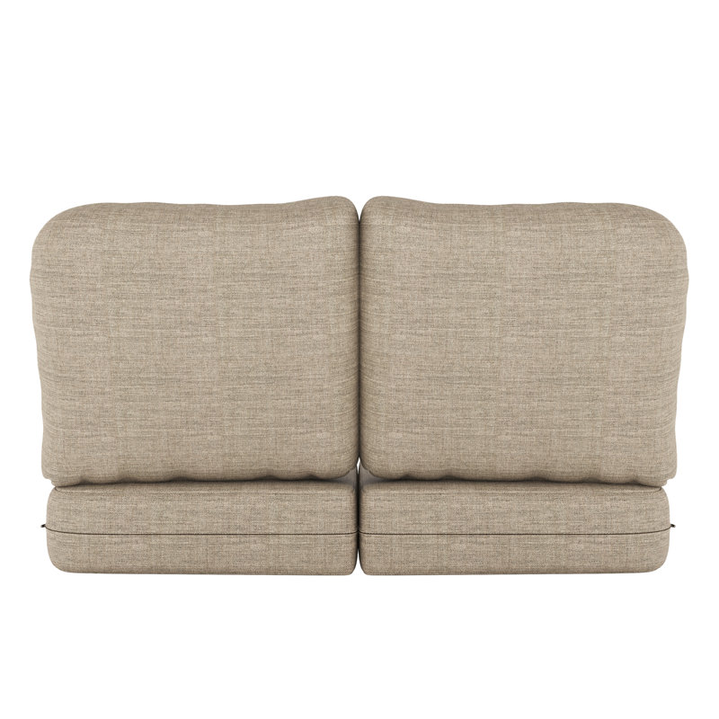 Indoor/Outdoor Sunbrella® Seat/Back Cushion, Cast Shale Sunbrella® Plainweave