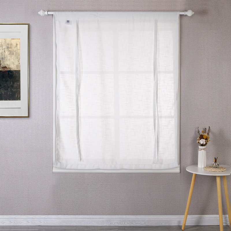 Rideau semi-transparent Merissa, L 39 po x L 55 po, White