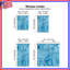 Rideaux de fenêtre à formes triangulaires bleues à motif géométrique transparent et obscurcissant - 2 panneaux-2075009753-2075009733