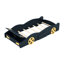 Lit plateforme simple avec conception de voiture de course et espace de rangement - bleu foncé et jaune, fabrication en bois, option de thème jaune sans sommier, construction robuste pour le confort de la chambre à coucher
