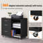 3 -Drawer 2- Shelf Mobile Filing Cabinet-992553067