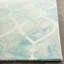 Tapis vert / ivoire touffeté à la main à motif géométrique Amekia-1183999923