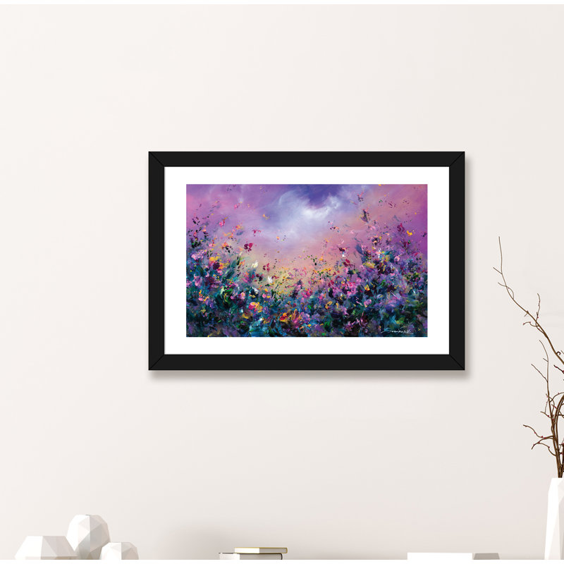 « arc-en-ciel » par jaanika talts-impression sur image, H 24 po x l 32 po x P 1 po, Papier avec cadre noir